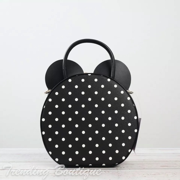 Disney x Kate Spade Minnie Mouse Crossbody Bag in Black Multi - Picture 5 of 10